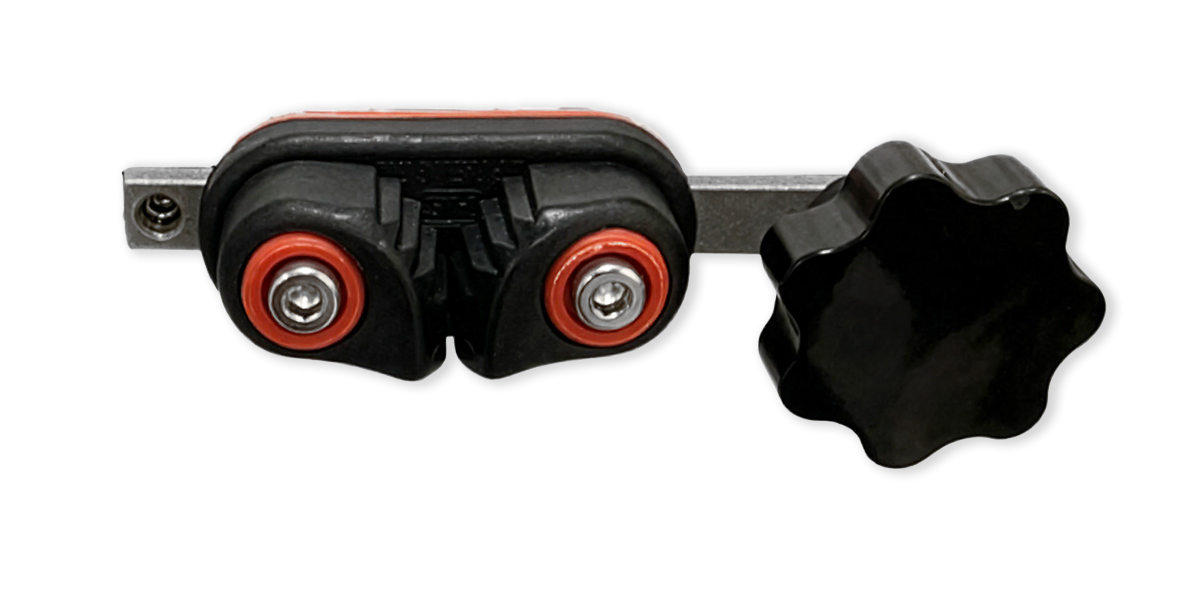 Fikseringsklemme, til skinne på Examion VetSmart